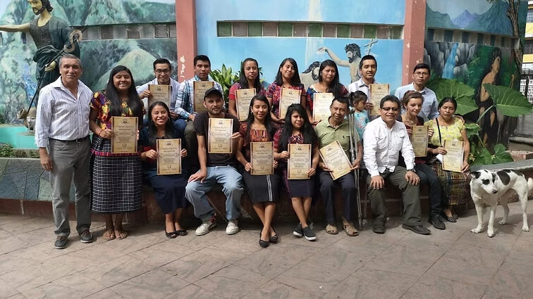 group photo of academy students