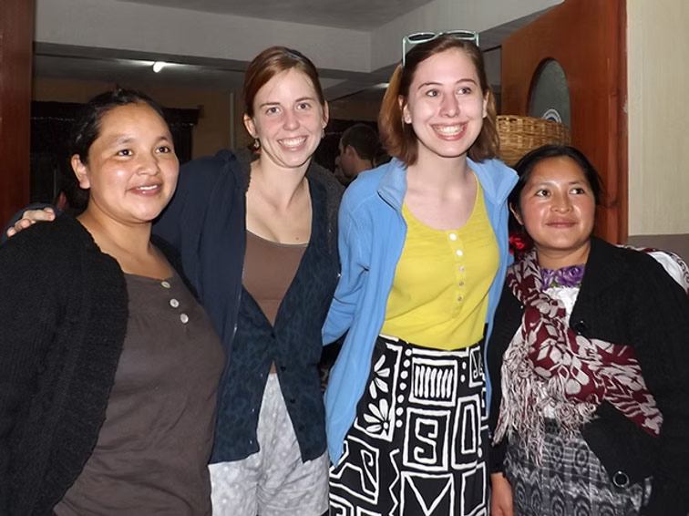 a group of volunteers at the academy