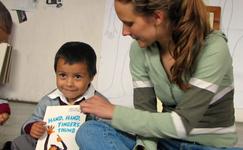 a student and an instructor select a book to read
